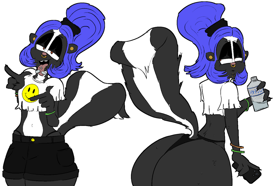 front and back character reference
